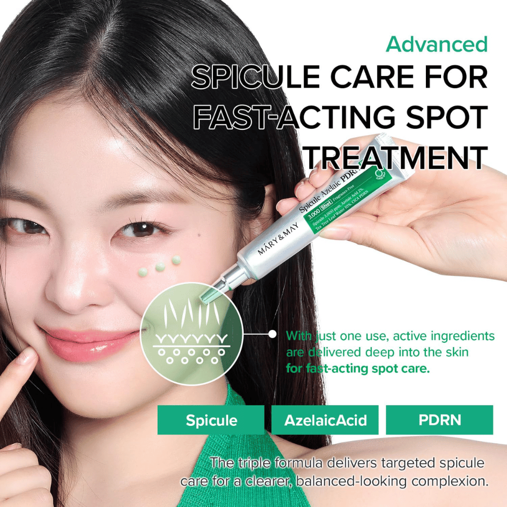 Mary&May Spicule Azelaic PDRN Spot Cream – spot treatment med spikler, azelainsyre og PDRN