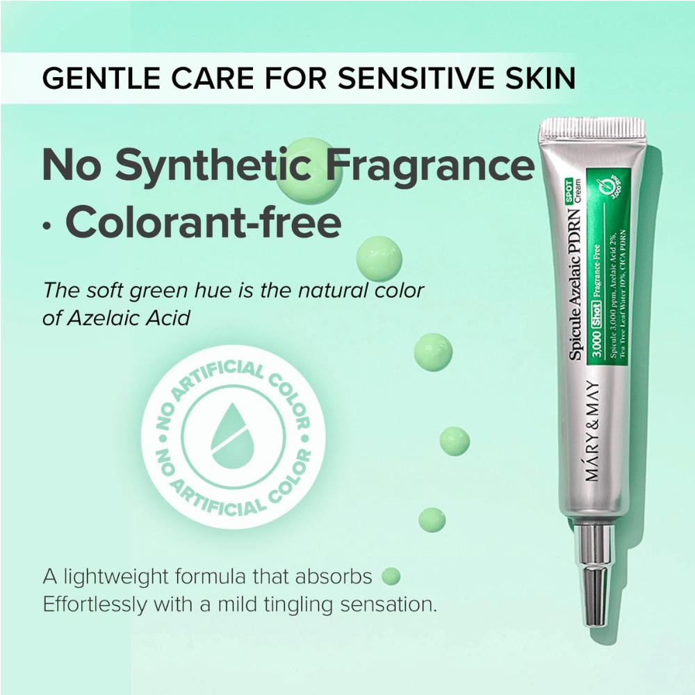 Mary&May Spicule Azelaic PDRN Spot Cream – parfymefri punktkrem med azelainsyre