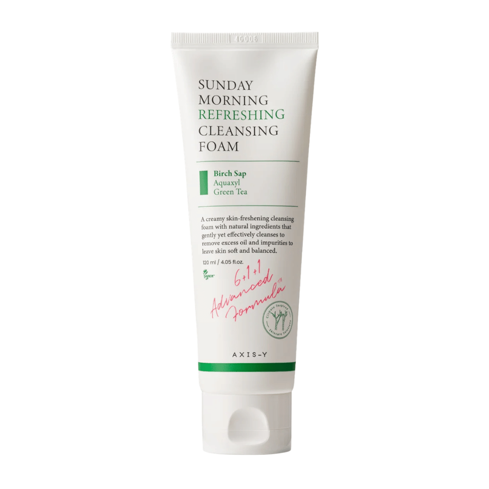 AXIS-Y Sunday Morning Refreshing Cleansing Foam 120 ml produktbilde mot hvit bakgrunn