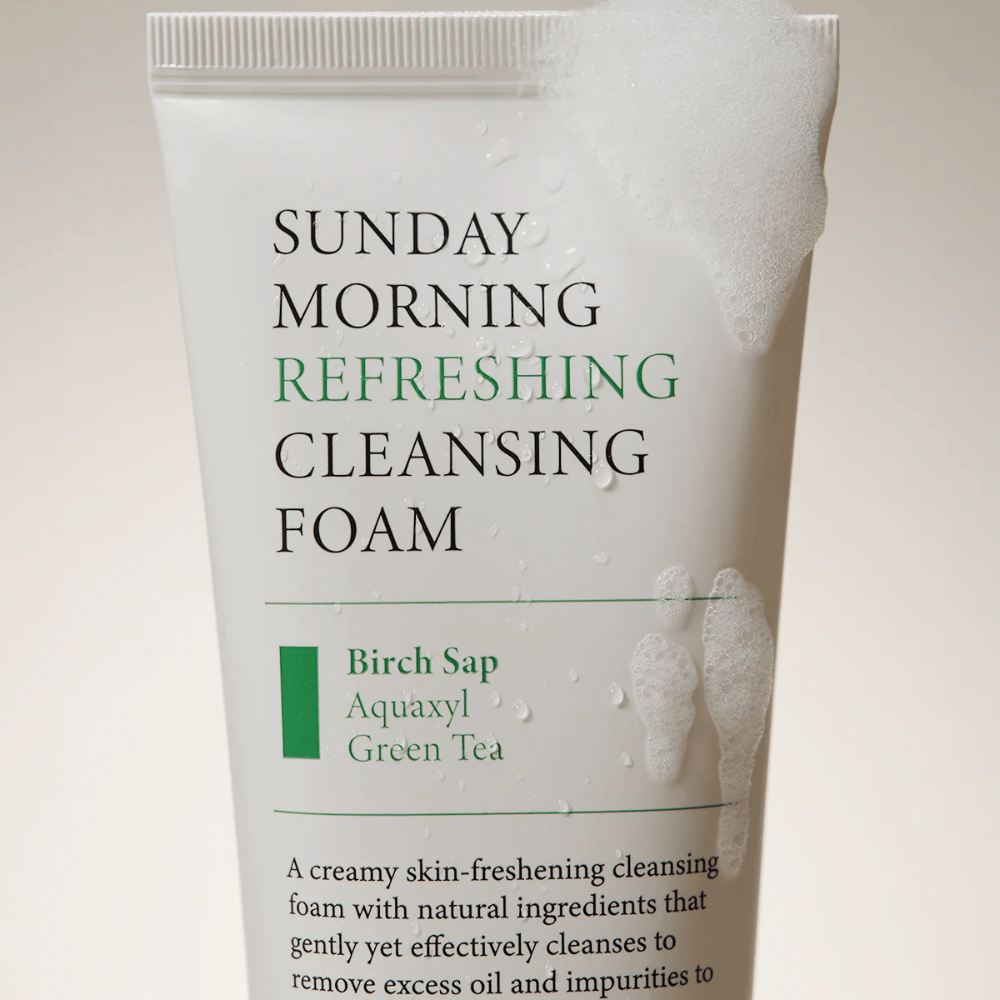 AXIS-Y Sunday Morning Refreshing Cleansing Foam med bjørkesaft, Aquaxyl og grønn te