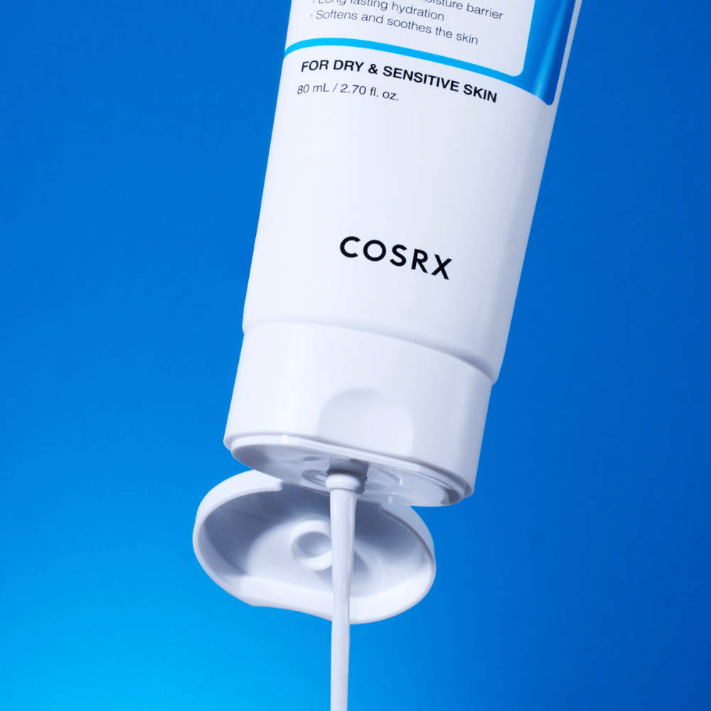 COSRX The Ceramide Skin Barrier Moisturizer med kremtekstur – barrierestyrkende ansiktskrem som gir langvarig fuktighet og beroliger sensitiv hud.
