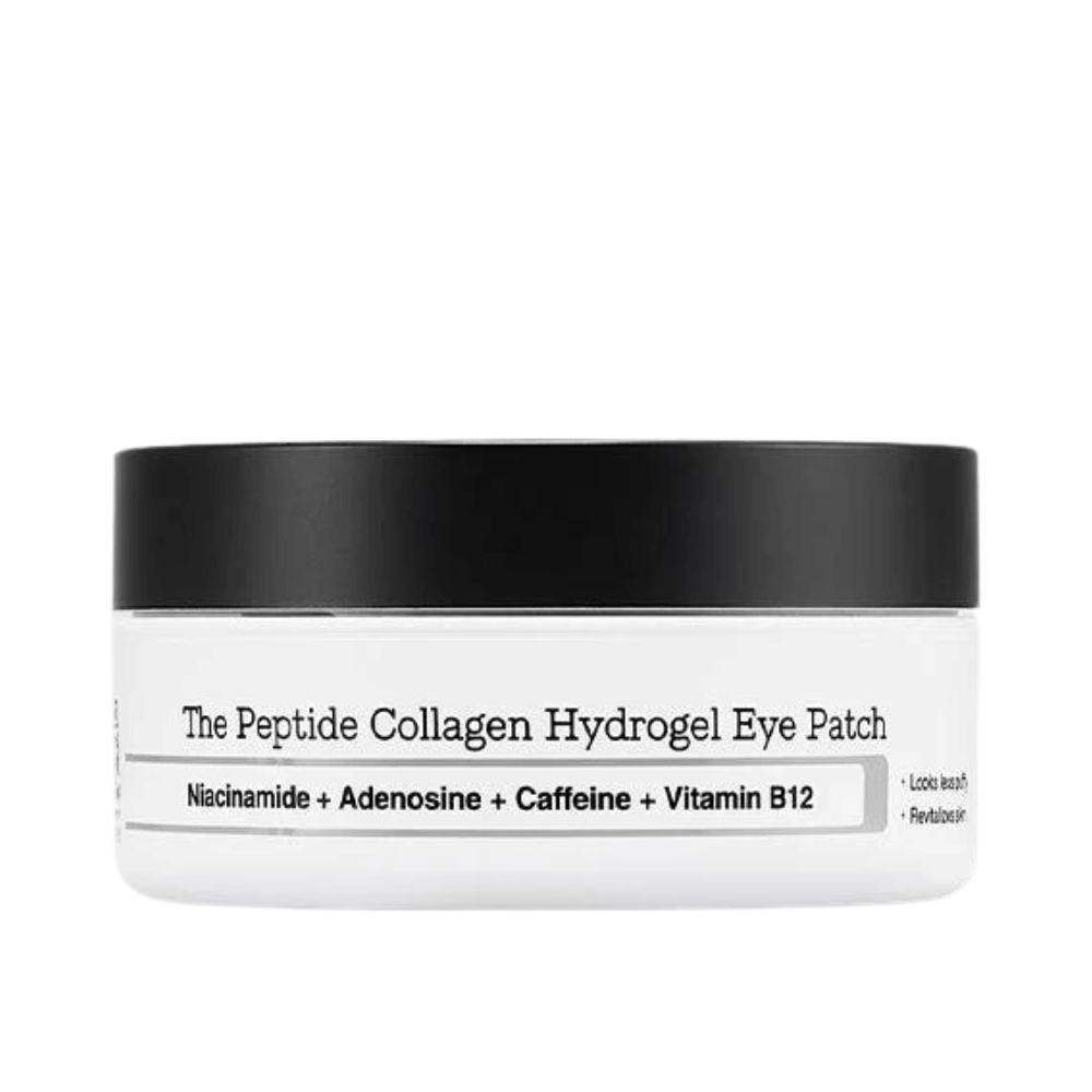 Produktbilde av COSRX Peptide Collagen Hydrogel Eye Patch – øyemaske med peptider og vitamin B12 for glød og fasthet.