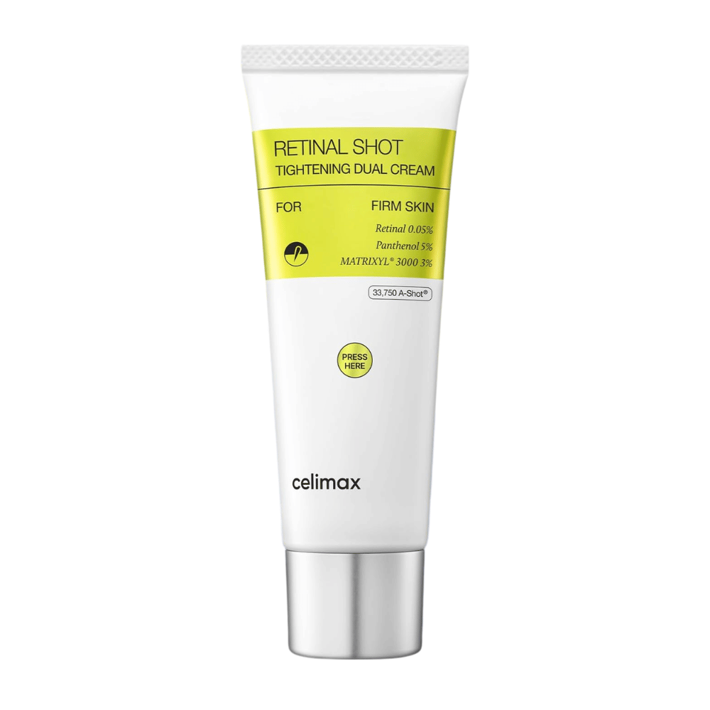 Celimax The Vita-A Retinal Shot Tightening Dual Cream – produktbilde av dobbeltkrem med retinal 0,05 %