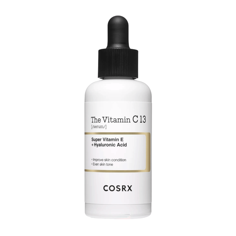 COSRX The Vitamin C 13 Serum 20 ml, C-vitaminserum med vitamin E og hyaluronsyre for glød, jevn hudtone og forbedret hudkvalitet.