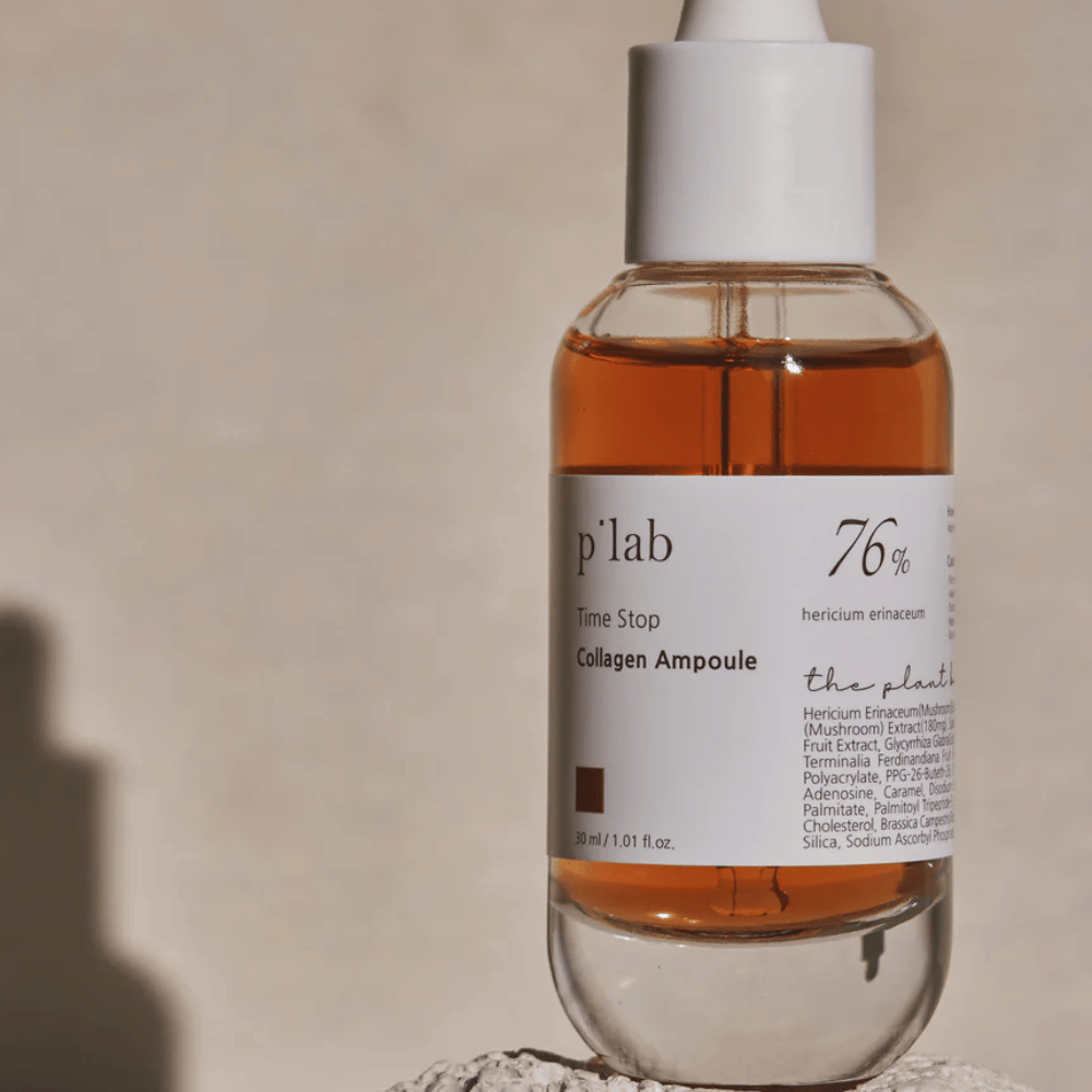 p’lab Time Stop Collagen Ampoule – En kraftfull ampulle for hudens elastisitet og glød.

🍄 76% Hericium Erinaceum-ekstrakt – Stimulerer kollagenproduksjonen og styrker huden.
💧 Dypt fuktighetsgivende – Mykgjør og forbedrer hudens tekstur.
✨ Anti-aging effekt – Reduserer fine linjer og gir en fastere hud.

Perfekt for en ungdommelig og strålende hud!