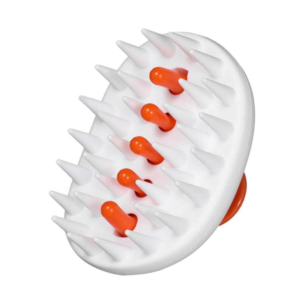 LILYEVE Two-Way Gua Sha Brush med myke silikonpigger for hodebunnsmassasje og rengjøring