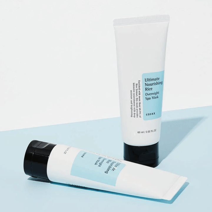 COSRX Ultimate Nourishing Rice Overnight Spa Mask 60 ml fuktighetsgivende sovemaske med ris som styrker hudbarrieren