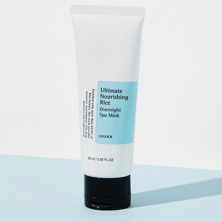 COSRX Ultimate Nourishing Rice Overnight Spa Mask 60 ml nattmaske med risekstrakt for intensiv fuktighet og glød