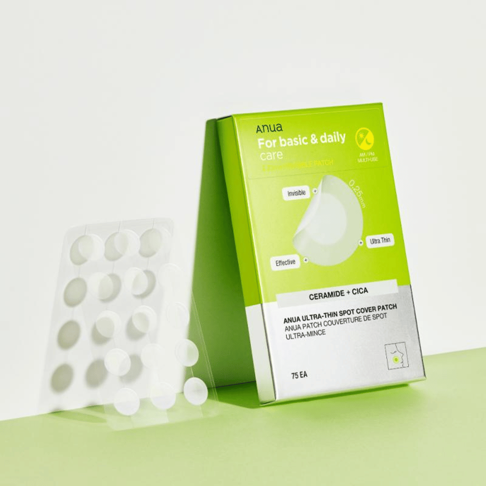 Anua Ultra-Thin Spot Cover Patch er perfekte for daglig pleie av flekker. Med ultratynn design og ingredienser som ceramider og Cica beroliger de huden, beskytter mot forurensning og er usynlige ved bruk. For enkel og effektiv hudpleie!