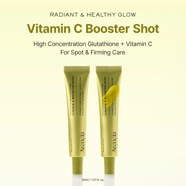 Arencia Vitamin C Booster Shot radiant glow – vitamin C-serum med glutathione som gir glød, jevnere hudtone og fastere hud