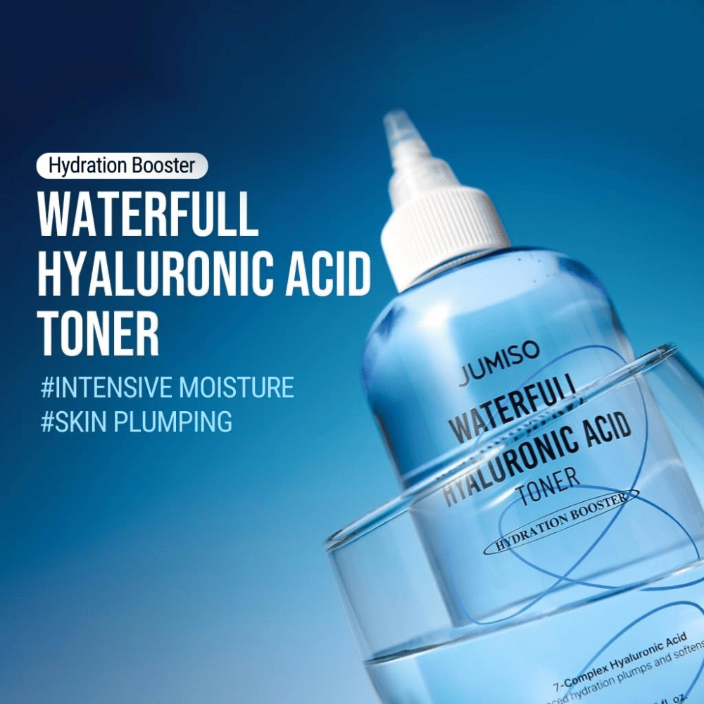 Jumiso Waterfull Hyaluronic Acid Toner – koreansk fukttoner for intensiv fuktighet og plumpet hud med lett, klissete-fri følelse