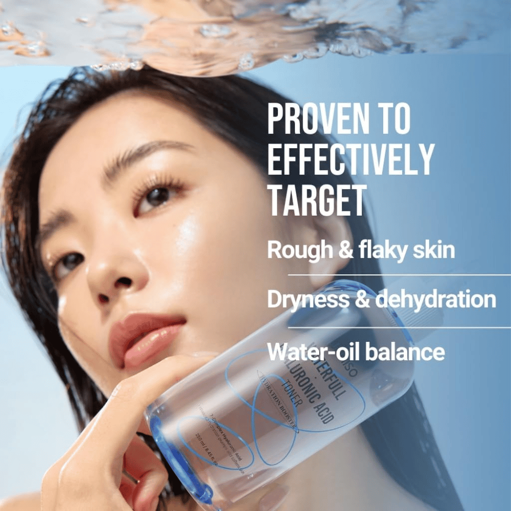 Jumiso Waterfull Hyaluronic Acid Toner 250 ml – intensivt fuktighetsgivende toner som motvirker tørrhet, flassende hud og ubalansert fukt- og oljenivå