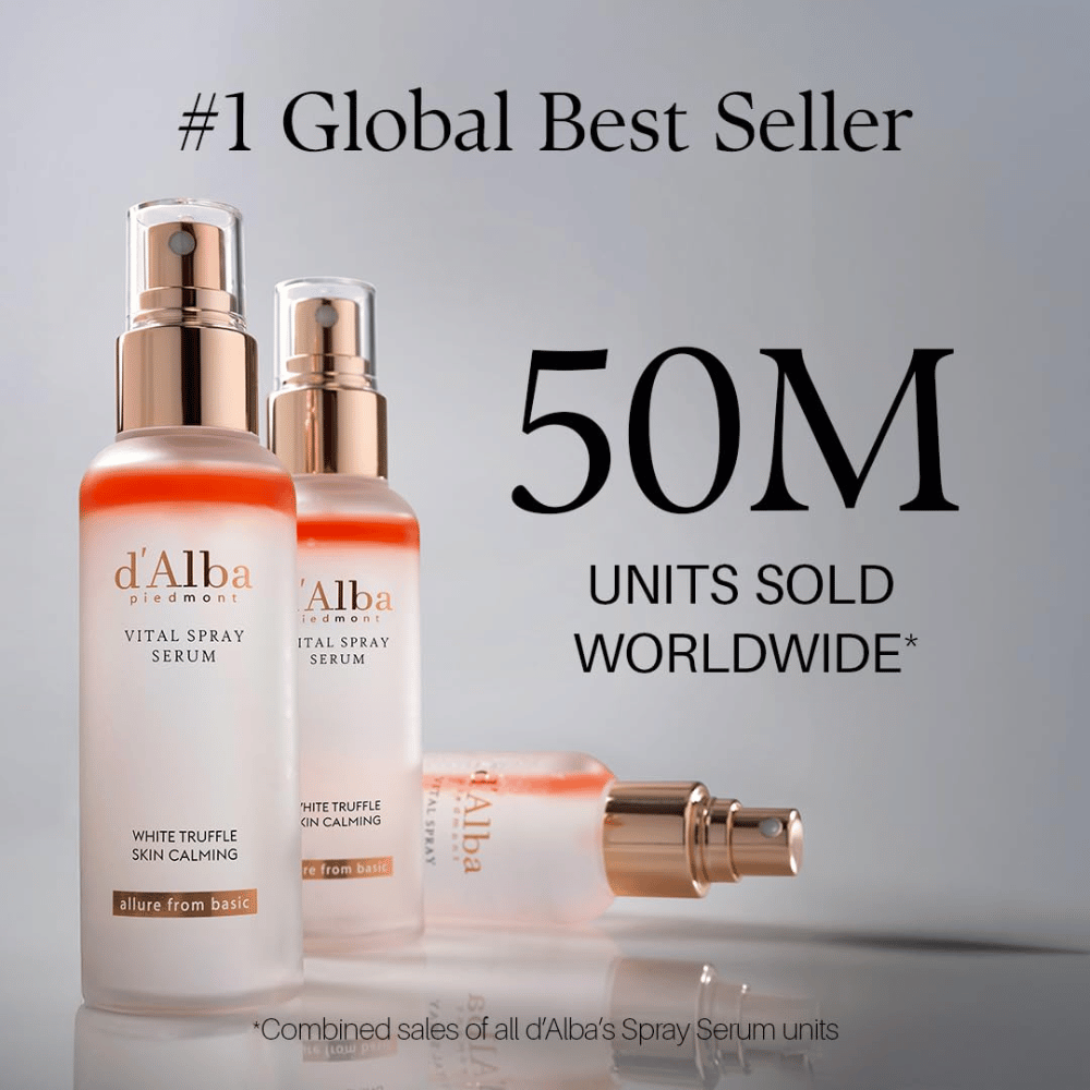 d'Alba White Truffle Vital Spray Serum – bestselgende sprayserum fra koreanske d'Alba