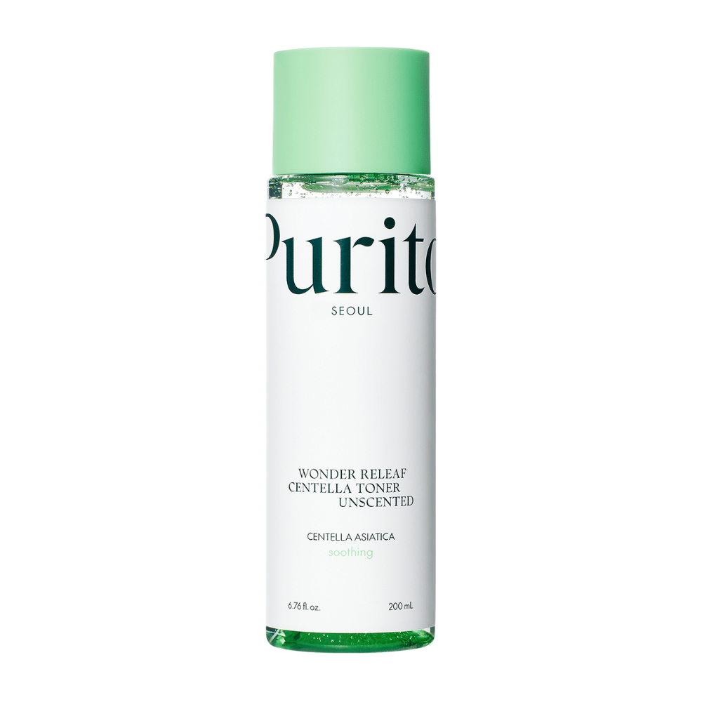 Purito Wonder Releaf Centella Toner Unscented er en mild toner som inneholder Centella Asiatica-ekstrakt. Den fukter og beroliger sensitiv hud uten irriterende dufter. Perfekt for daglig bruk, hjelper den til å balansere hudens fuktighet og redusere rødhet.