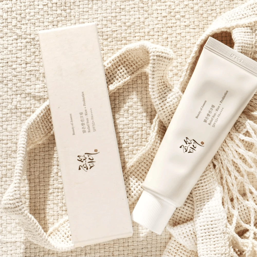 Beauty of Joseon Relief Sun SPF50+ PA++++ 50ml – lett solkrem med risekstrakt og probiotika for daglig solbeskyttelse og fuktighet.