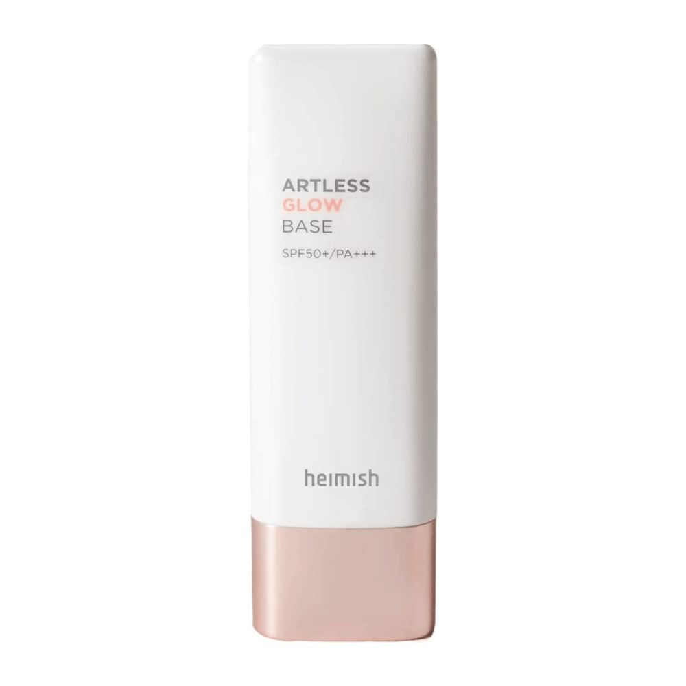 En lys tube av heimish Artless Glow Base SPF 50+ PA+++ 40ml.