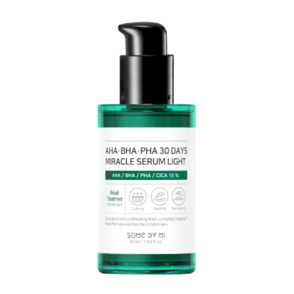 SOME BY MI AHA, BHA, PHA 30 Days Miracle Serum Light 50ml for akne og pigmentflekker.