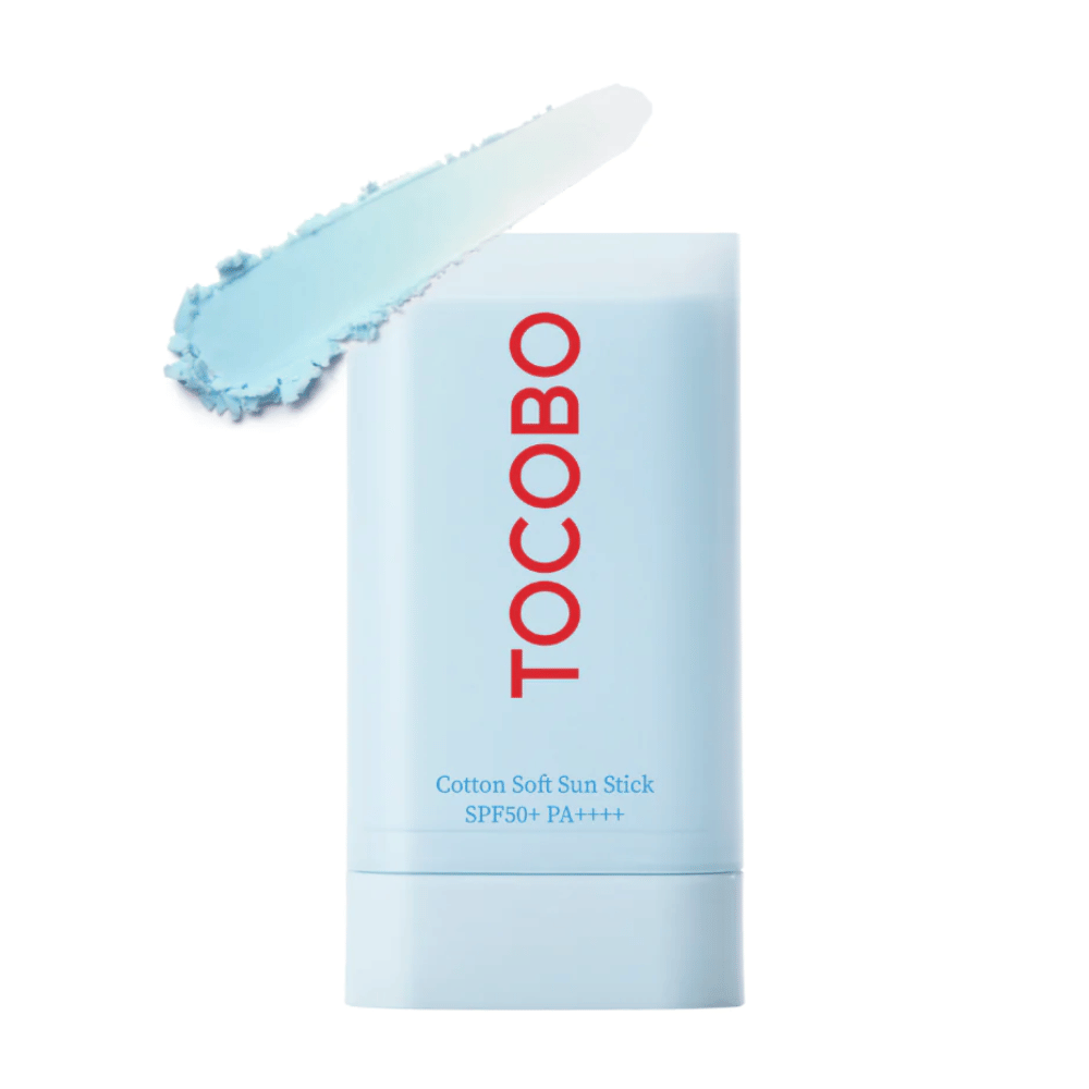 Et rør med TOCOBOs Cotton Soft Sun Stick SPF50+ PA++++ 19g.